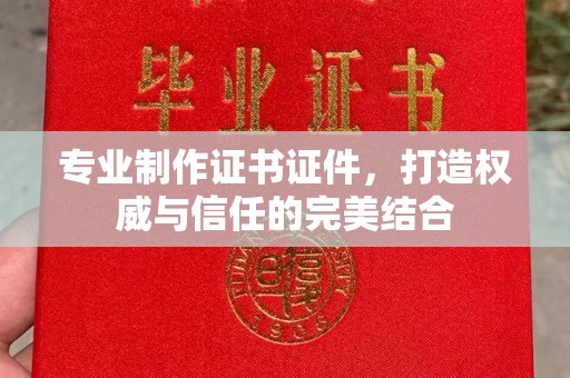 洪江专业制作证书证件，打造权威与信任的完美结合