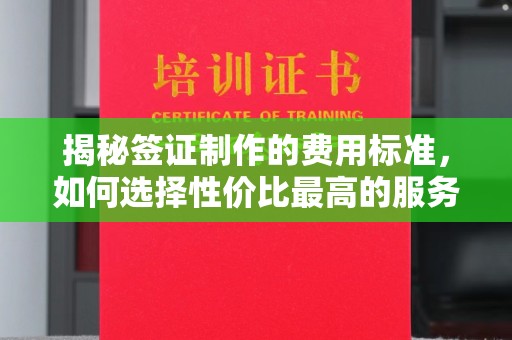 洪江揭秘签证制作的费用标准，如何选择性价比最高的服务？