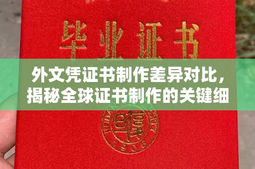 洪江外文凭证书制作差异对比，揭秘全球证书制作的关键细节