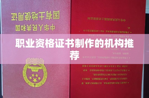 洪江职业资格证书制作的机构推荐
