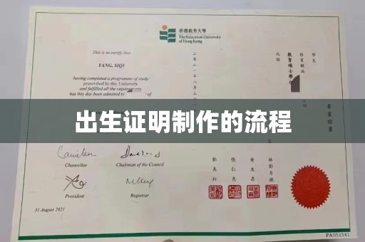 洪江出生证明制作的流程